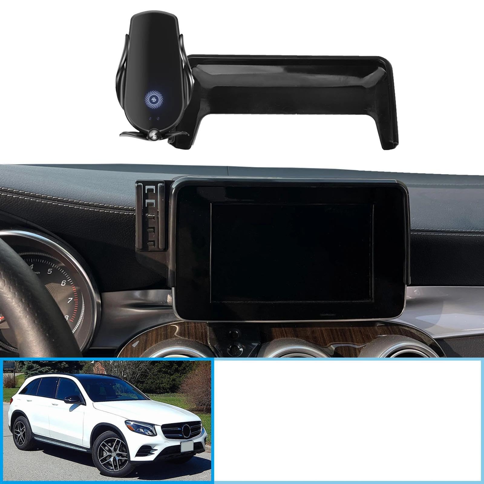 Uchwyt Samochodowy na Telefon dla Mercedes-Benz GLC X253 C253 2016-2019, 7.0-calowy uchwyt samochodowy na telefon komórkowy uchwyt GPS stojak na nawigację