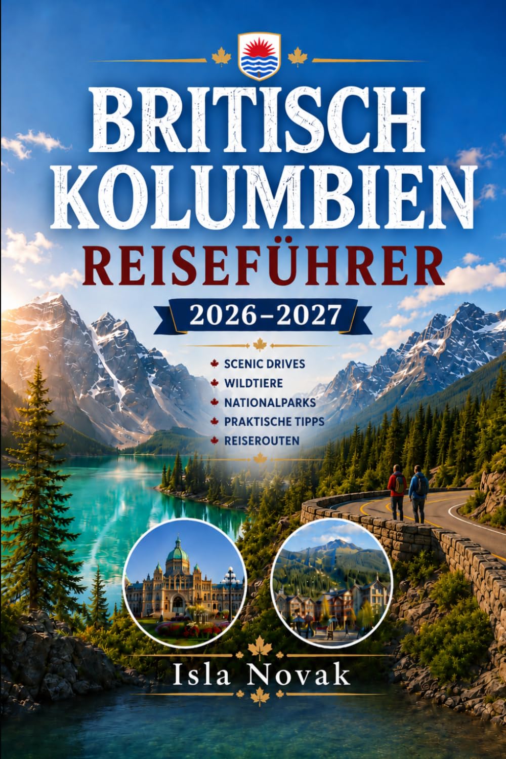 BRITISCH KOLUMBIEN Reiseführer 2026–2027: Vancouver, Victoria, Whistler, Vancouver Island, die Rocky Mountains, Nationalparks, landschaftlich reizvolle Straßen, Wildtiere, Essen und Outdoor-Abenteuer.