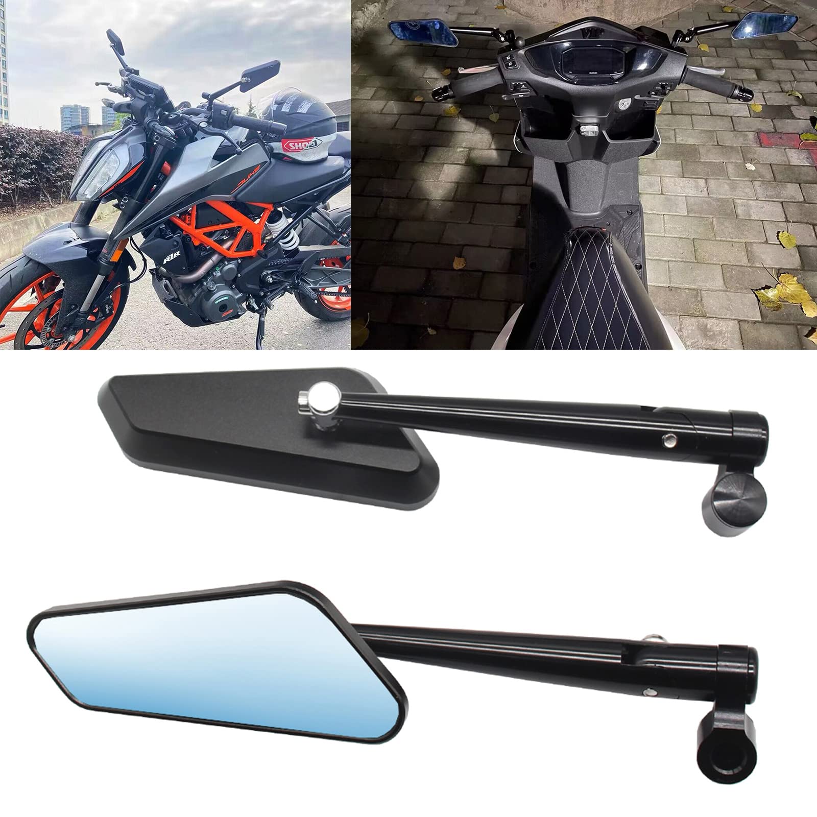 Rétroviseurs latéraux de moto électrique, 2 pièces... - Grandado