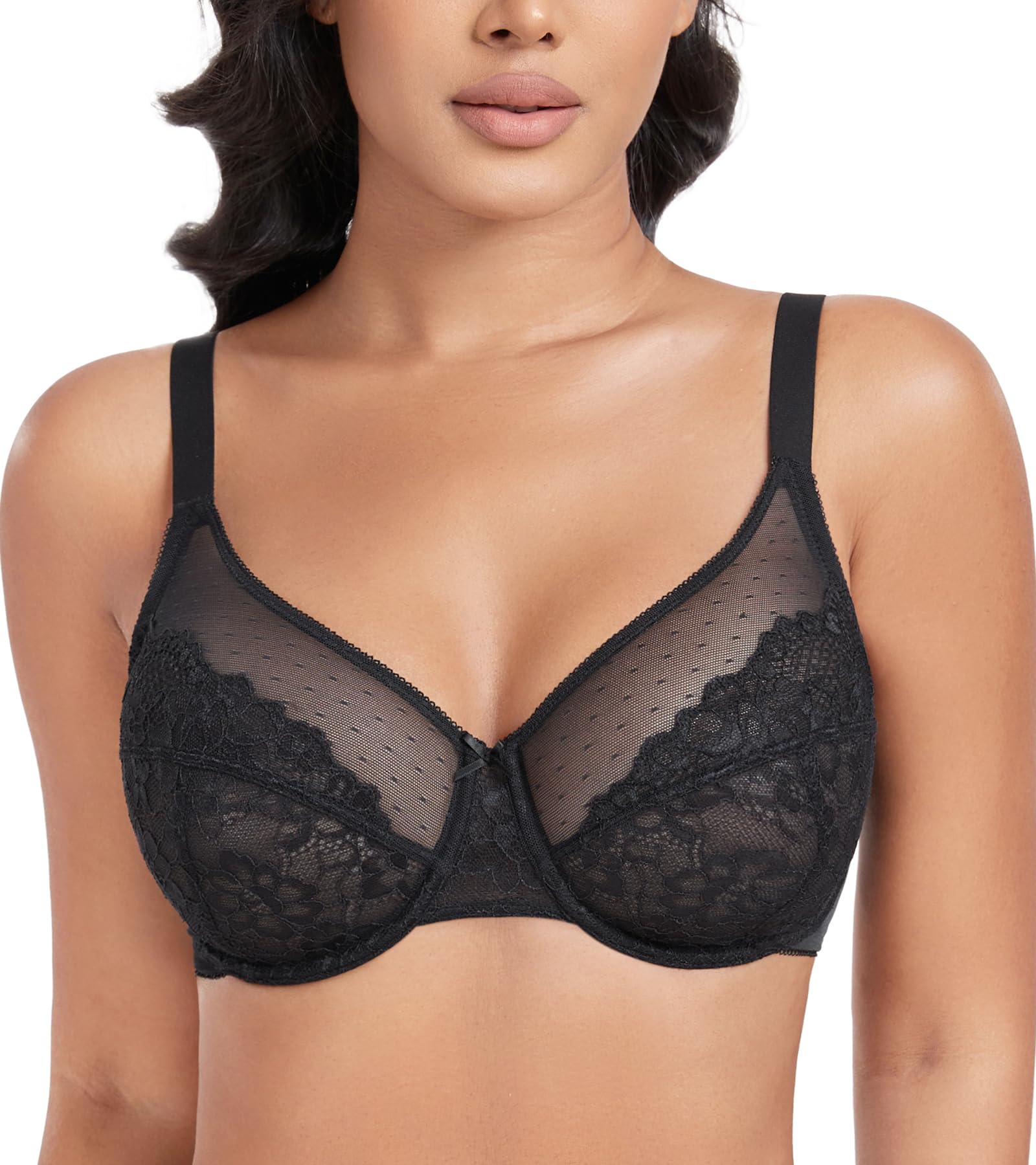 DotVol Donna Reggiseno Pizzo prospettico Leggero, Confortevole Ogni Giorno
