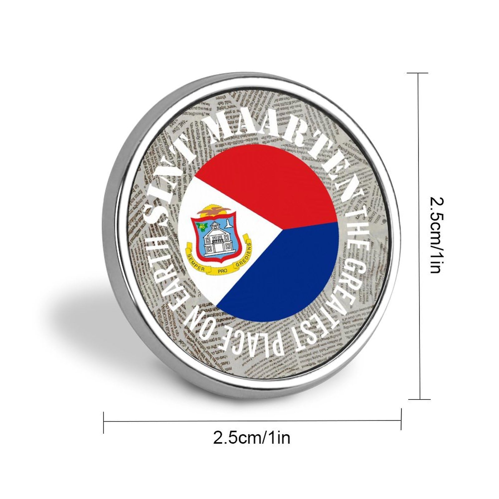 BESTORLOVE Sint Maarten Flag Pins Sets The Greatest Place On Earth Pins For Backpacks Backpack Pins Patriotic Decorations Pins For Backpacks Classic Cute Cool Pins For Jackets Clothes