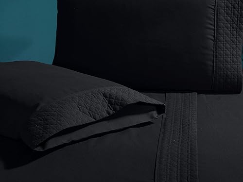 Vista 28 de Elegant Comfort Juego de sábanas de lujo de 4 piezas suaves y acogedoras de 1500 hilos de microfibra de calidad egipcia, resistente a las arrugas