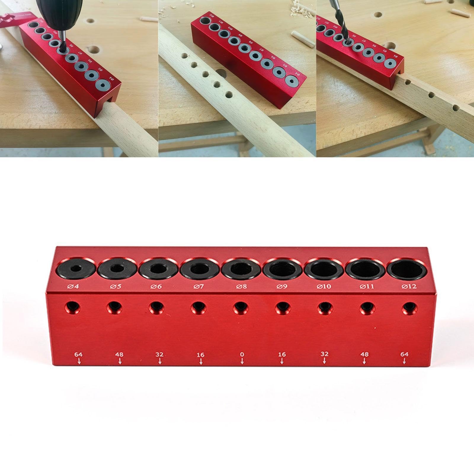 Accesorios para Plantillas de Perforación con Guía de Perforación Resistente Y Bloque de Perforación Práctico.
