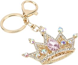 Porte-clés en strass Porte-clés Strass pour femmes, porte-clés couronne porte-clés pour fête anniversaire de mariage