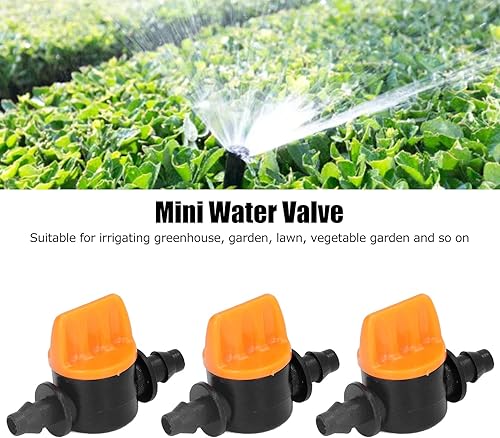 Miniatura 2 de 100 válvulas de agua para tubería, válvula de púas 47 de riego mini válvula de agua de tubería a través de válvula de tubo de nebulización para