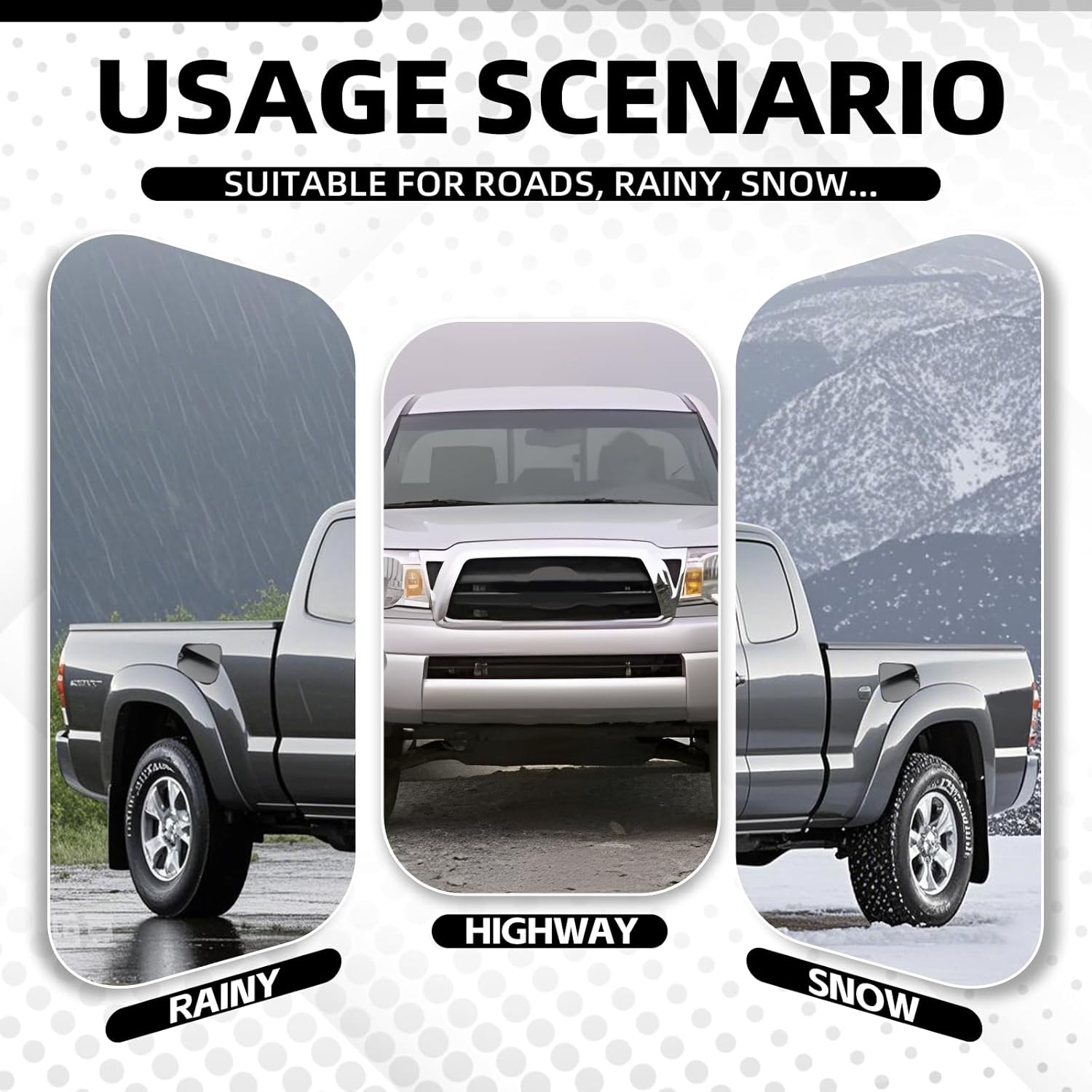 77305-04905 Fuel Gas Tank Door Black Steel Bed Gas Cover Cap Compatible with 2005-2015 Toyota Tacoma Cab 6 Foot Bed