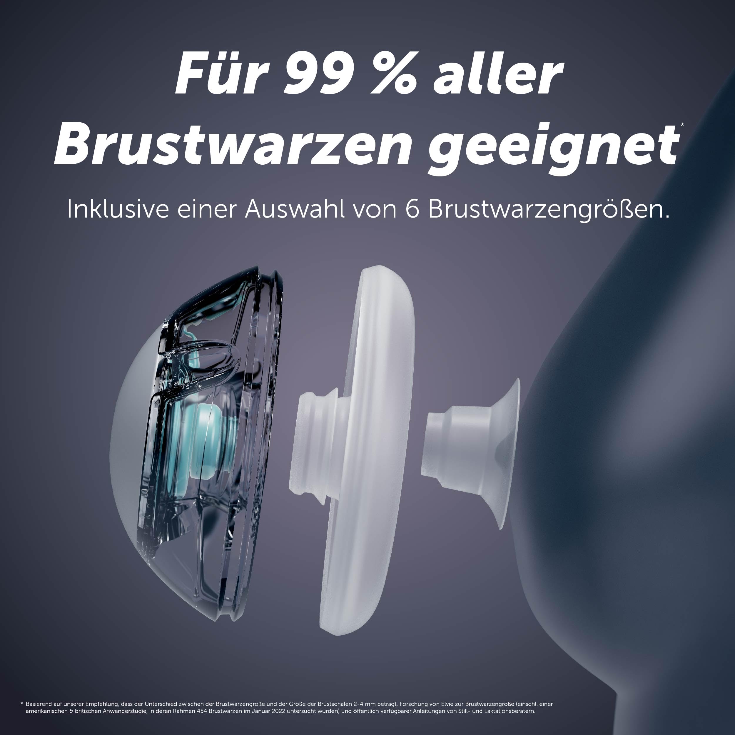 Elvie Stride 2- Zwei elektrische Milchpumpen– Freihändige Milchpumpe– Tragbare Milchpumpe – Grundausstattung für Neugeborene