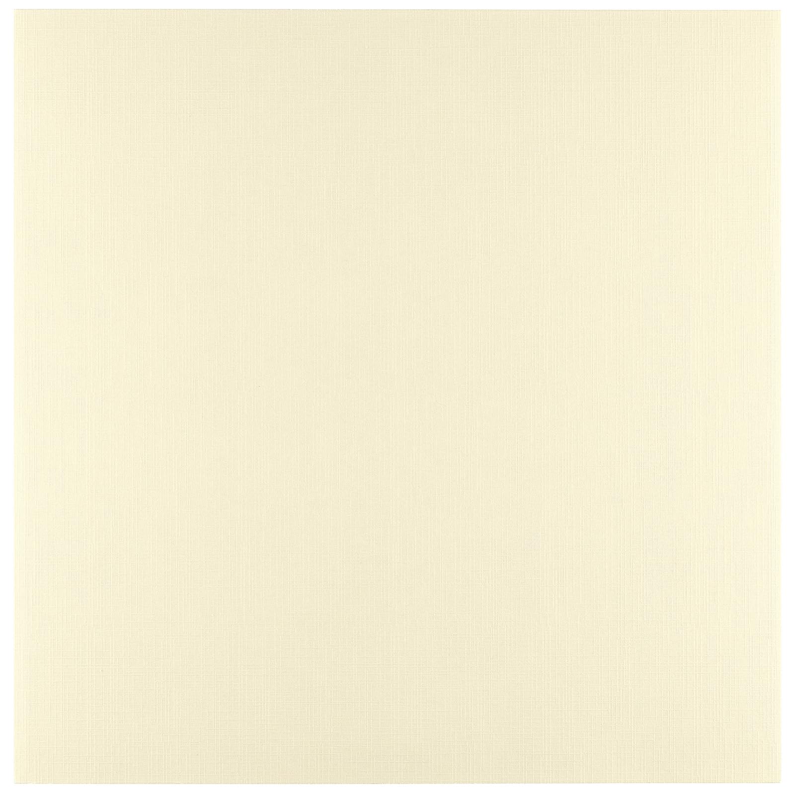 Vaessen Creative Linen Cardstock 12 x 12-25 pcs - Raffia (Beige) - 250 GSM Coloured Paper - Card Making Supplies for Scrapbooking and Crafting