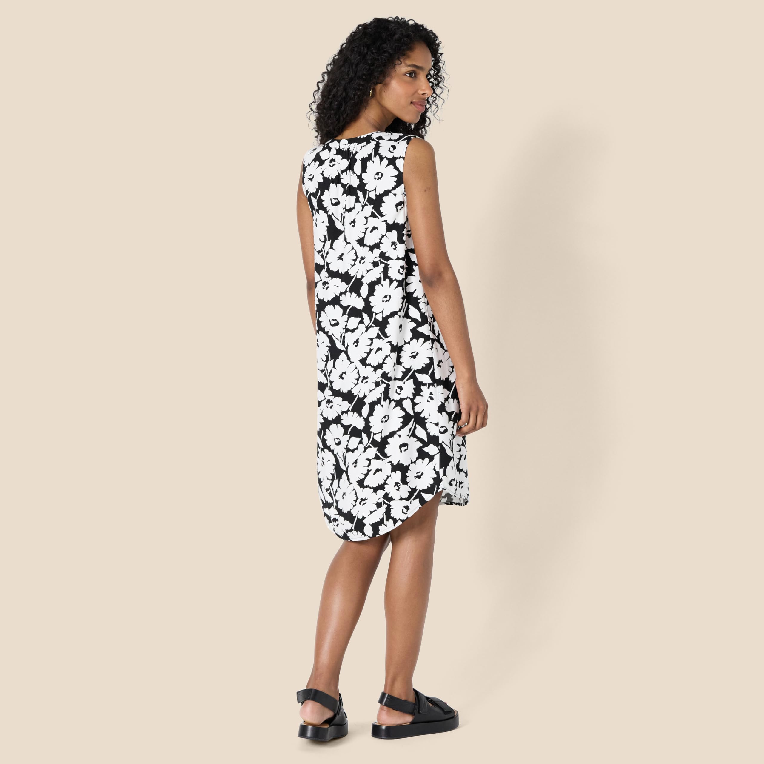 Amazon Essentials Mujer Vestido Recto de Tejido sin Mangas