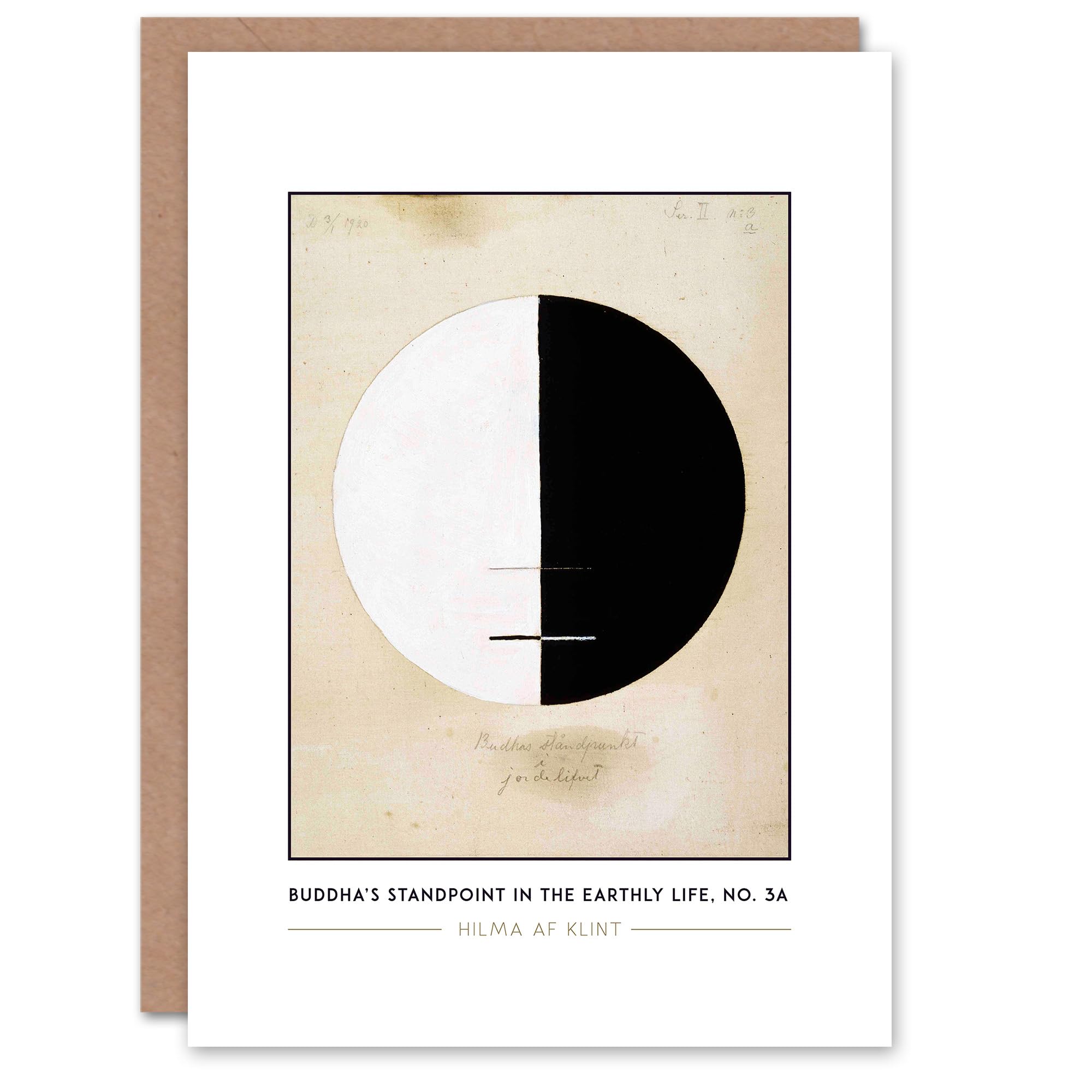 Artery8 Hilma Af Klint Buddha’s Standpoint In The Earthly Life No. 3a Greeting Card – Spiritual Abstract Art Card