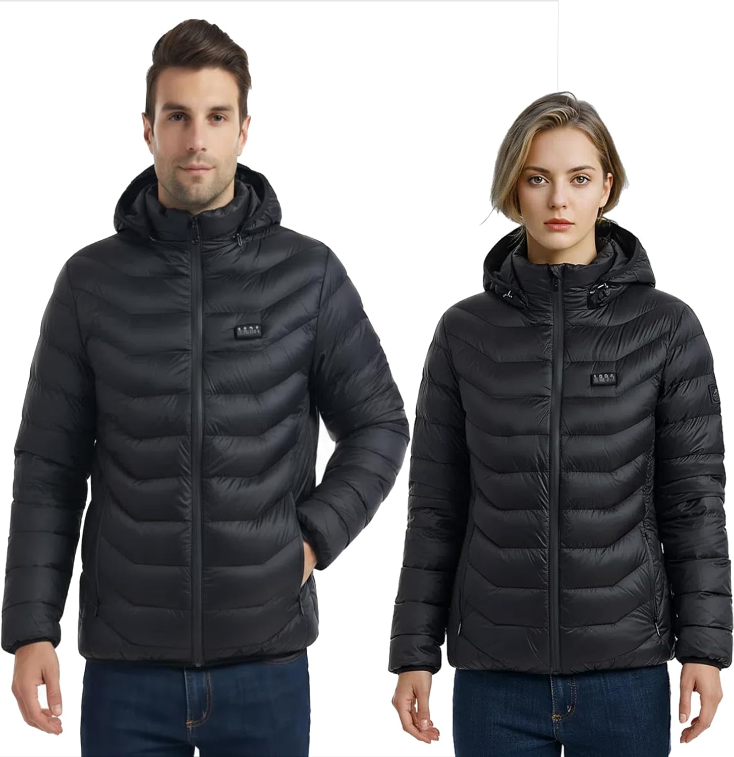 Heated Down Jacket for Men and Women with Power Bank,16000mAh Battery 23 Graphene Heating Element - Image 2