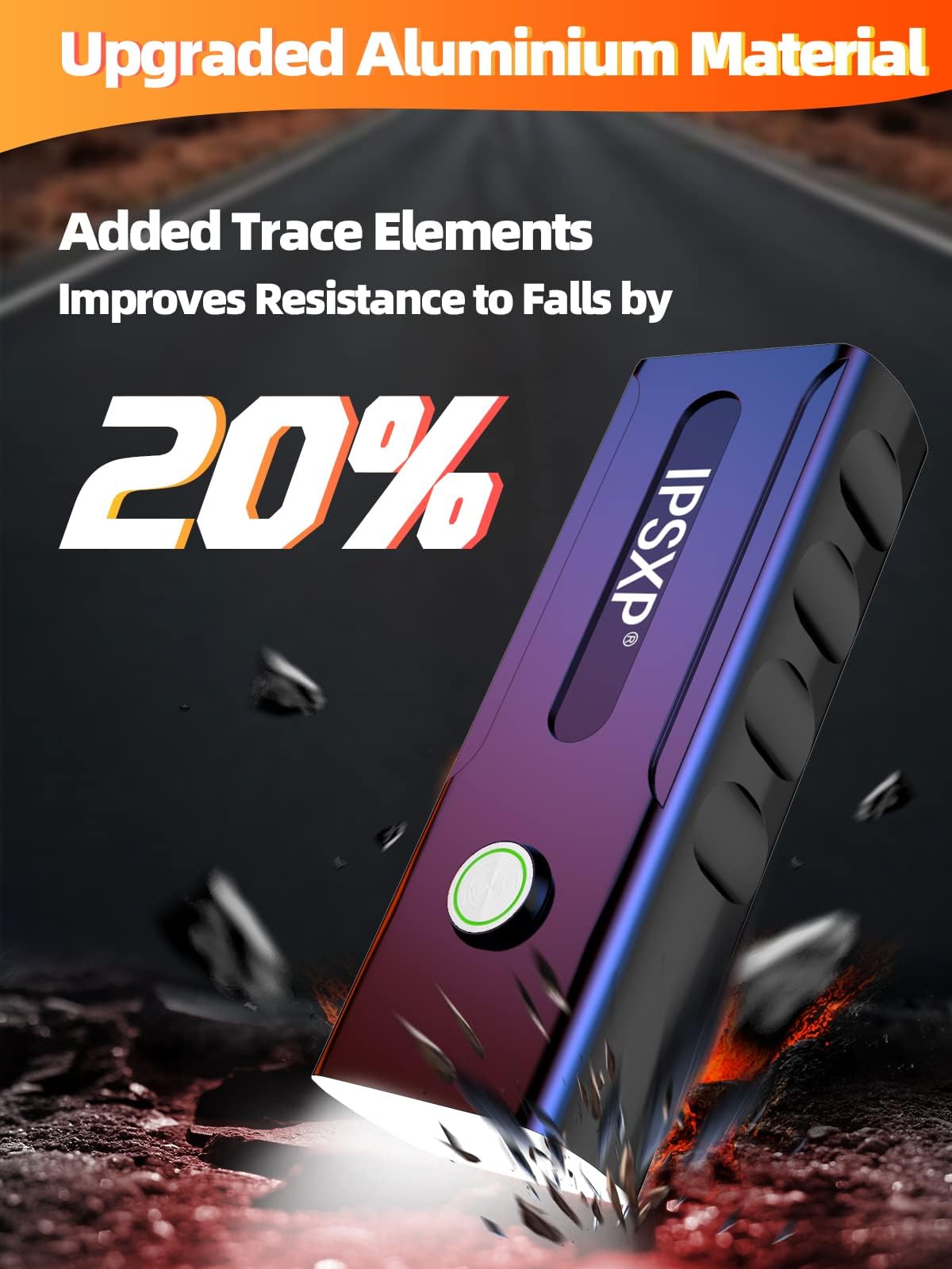 IPSXP 5000 Lumens Luci Bicicletta LED,5200mAh Batteria di Grande capacità & IPX5 Impermeabile,Oltre 14 ore di Autonomia,Anteriore e Posteriore USB Ricaricabile,Funzione Power Bank,Modalità Multiple