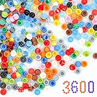 Vista 5 de 2800 piezas de ladrillos de píxel, placas redondas 1 x 1 – 28 colores de bloques de construcción piezas y piezas – Pixel Arts Dots Kit de accesorios