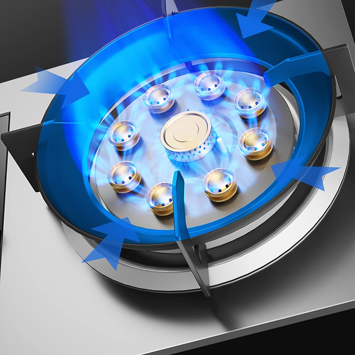 Burner Gas Cooker gas hob 33cm Built-in 1 Burners Gas Cooktop ，black Tempered Glass Gas Hob, With Flameout Protection & Safety Child Knob(E,LPG)