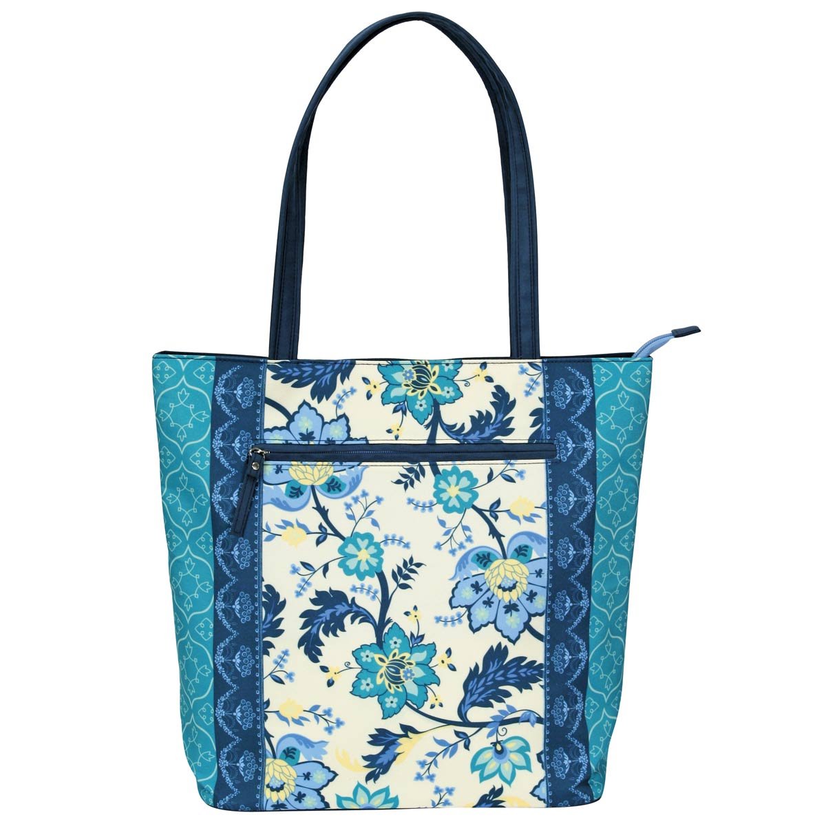 Ana Davis Blue/Green Tapestry Uptown Fashion Tote Bag, Multi, One Size