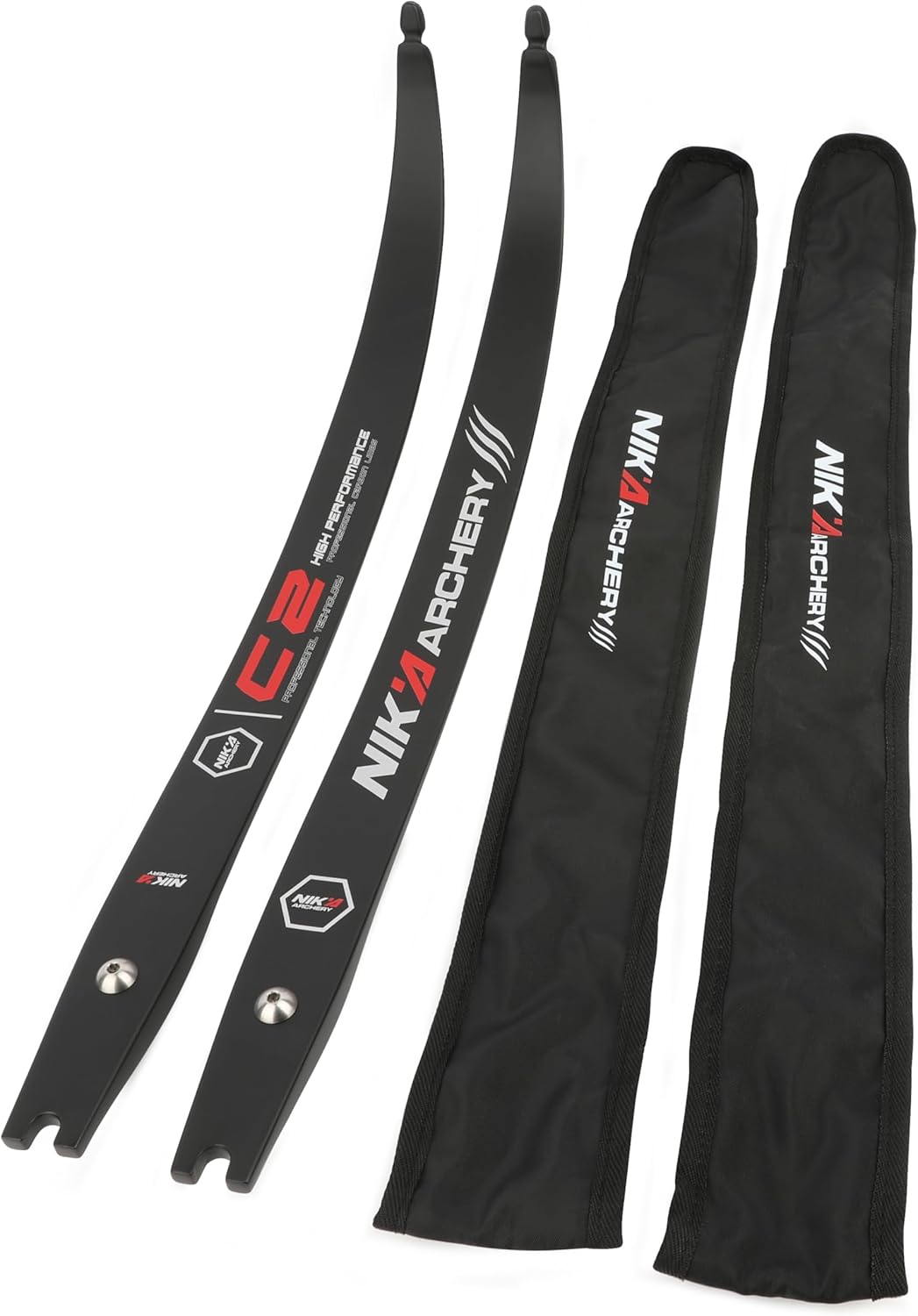 68 inch ILF Recurve Bow Limbs 12-50lbs Carbon Fiber Bow Limbs Replacements Compatible for 25" Riser