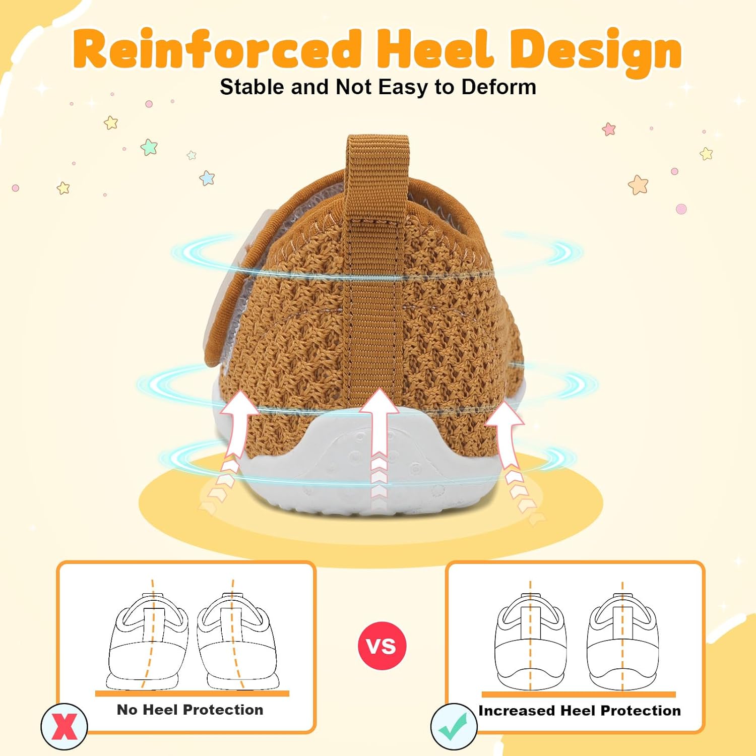 FEETCITY Baby First Walking Shoes Wide Baby Shoes Infant Sneakers Newborn Crib Shoe Barefoot Lightweight Slip On Shoe - Image 7