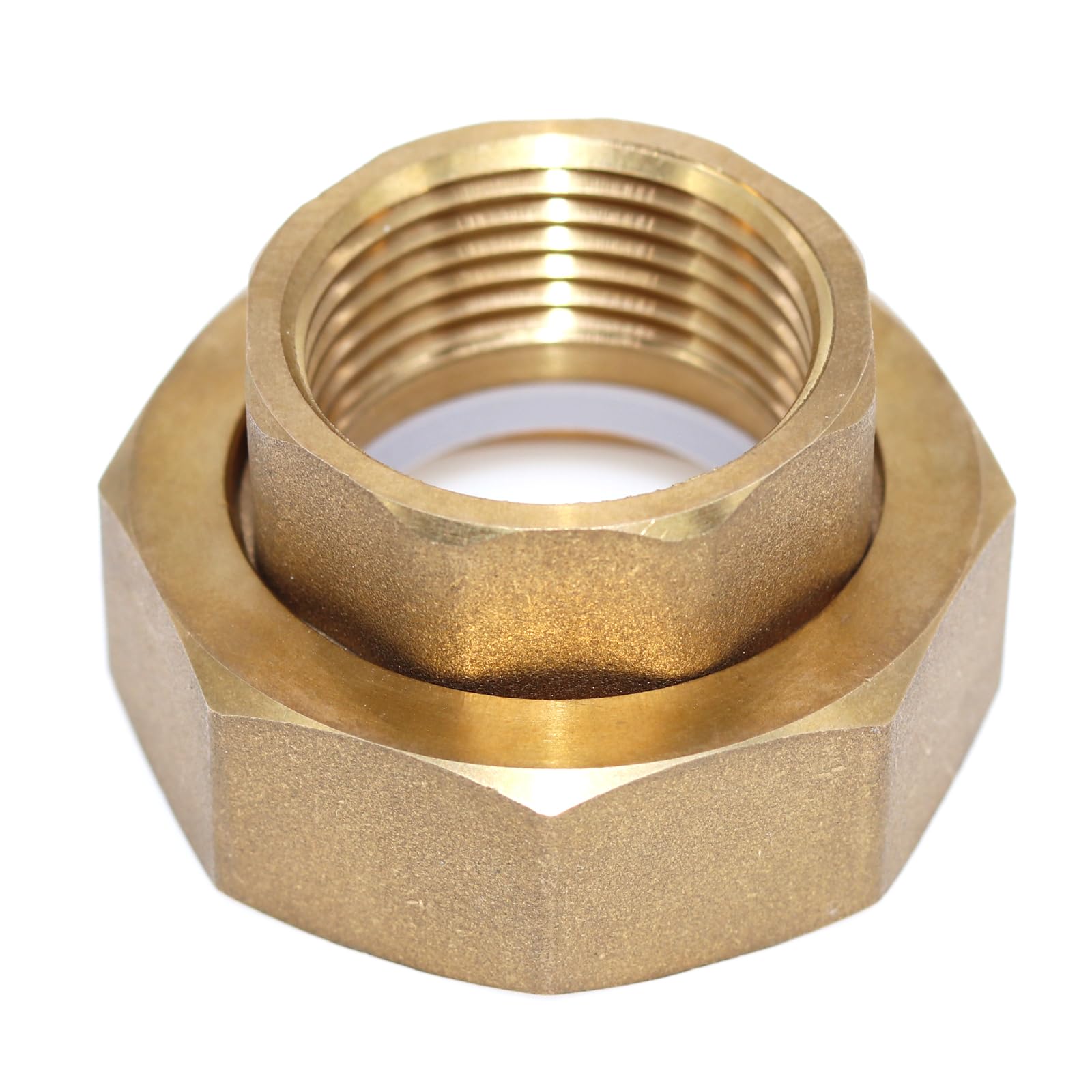 Kaelah Lot De 2 Raccords De Pompe 1 1/2" X 1", Rallonge De Robinet 1/2", En Laiton DN25, Avec Pompe De Circulation, De Chauffage, Montage Avec Vis