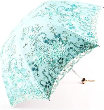 Sunshade Lace Anti-Sunshine Ombrelle Women Anti- Rubber Sun Parasol Sunshine and Rain Dual-PurposeD