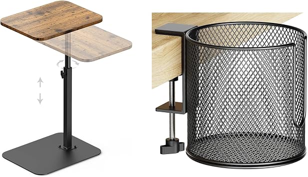 Bundle of HzTinT Side Table Sofa Tray & Large Desk Cup Holder