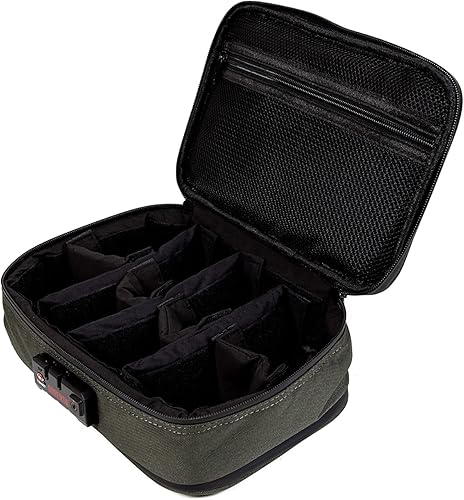 Miniatura 6 de DIME BAGS Estuche con cierre y sellado de olores, cápsula protectora de viaje para vidrio y equipo, forrada de carbono para protección contra