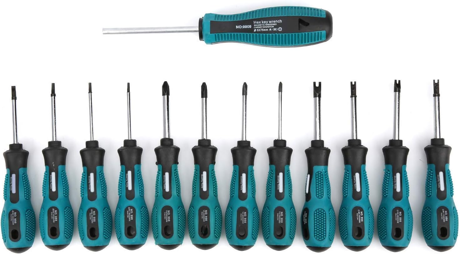 45# Steel Triangular/U/Y Shape Screwdriver Set Long Nonslip Handle Slotted Screwdriver Hand Tools
