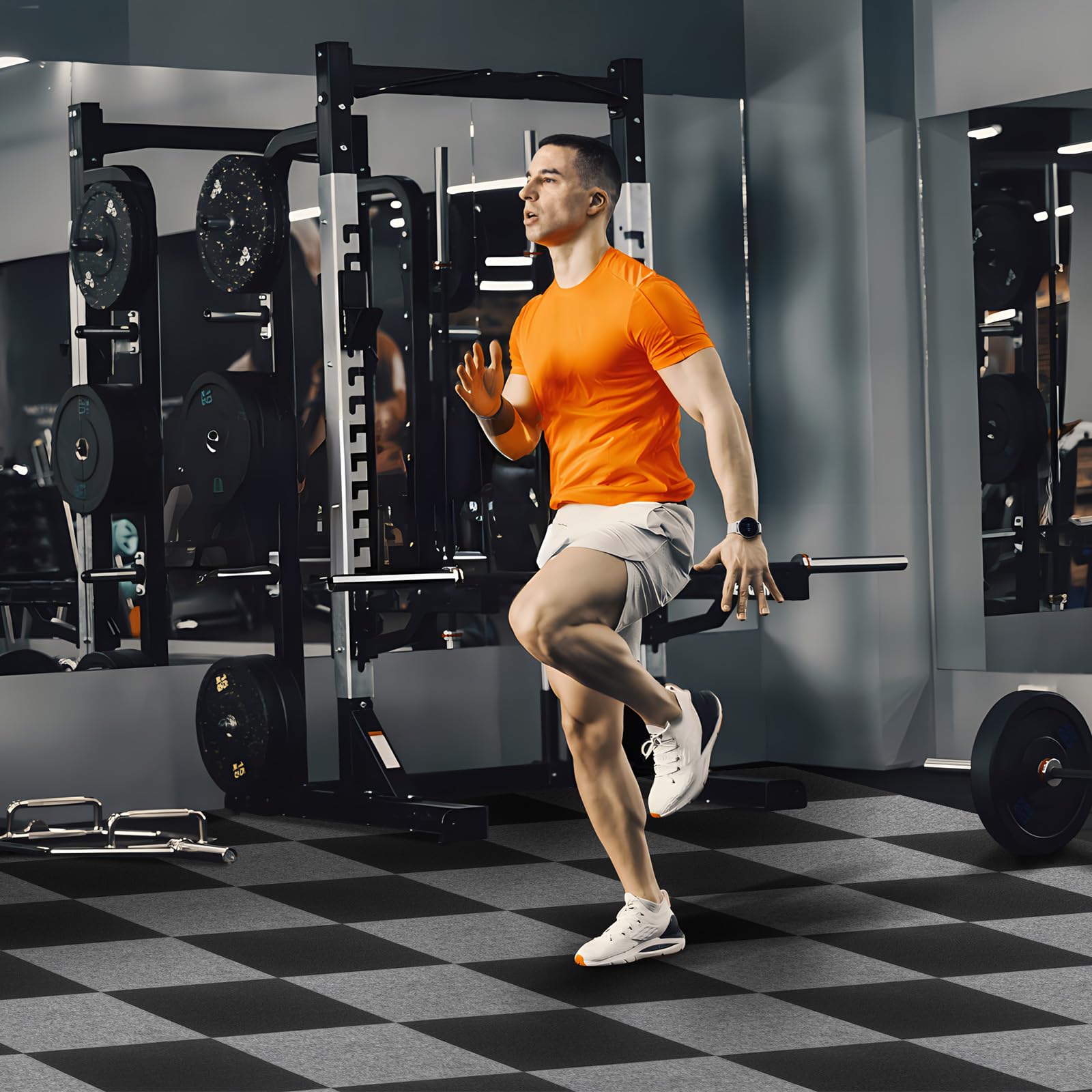 10Pcs Carpet Tiles Peel and Stick 12 x 12 Non-Slip Self Adhesive Squares Carpet Floor Tile Reusable Waterproof — view 6