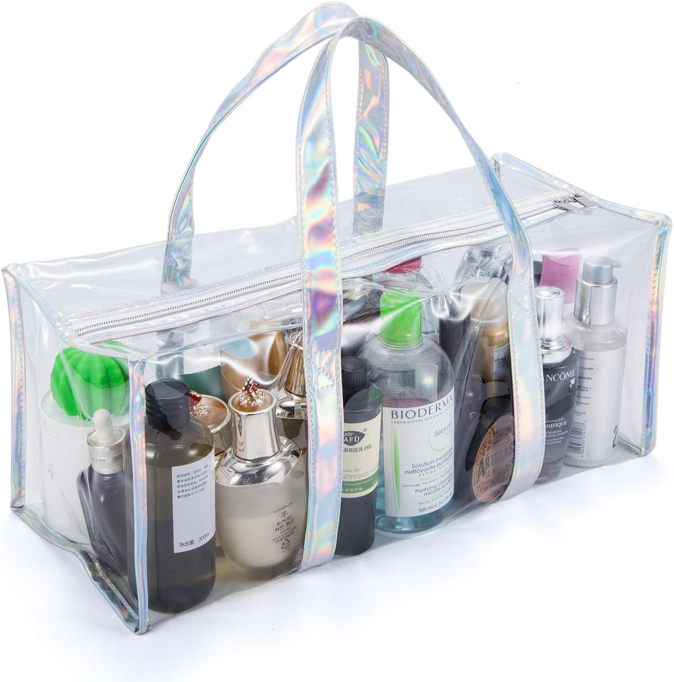 Clear PVC Travel Toiletry Case Toiletry Makeup Organizer Bag Waterproof Transparent Cosmetic Bag