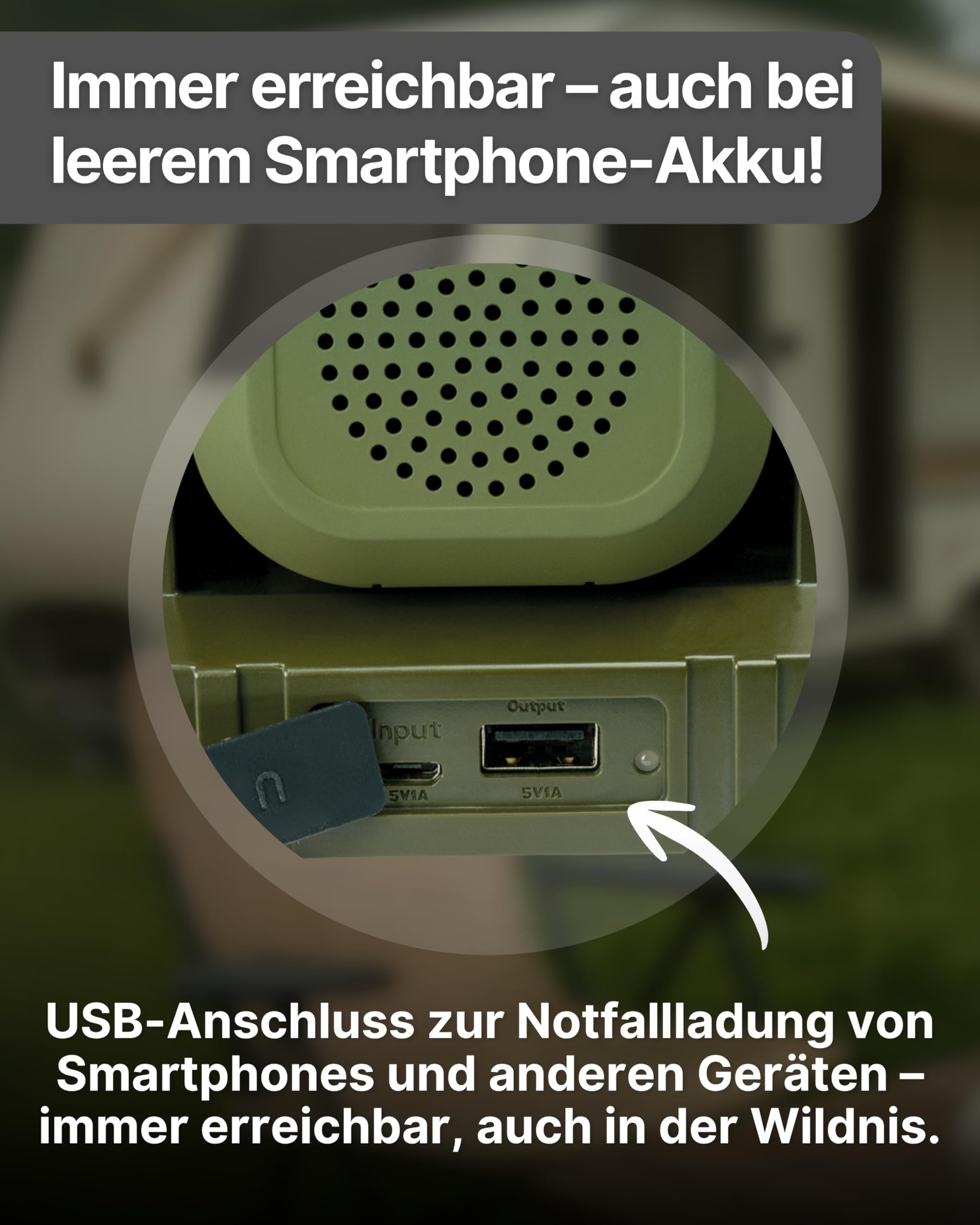SCHWAIGER LED Campingleuchte mit Bluetooth Lautsprecher I Campinglampe mit 2 Zusatzleuchten & Powerbank-Funktion I dimmbares Campinglicht 400 lm I multifunktionale Outdoor Lampe