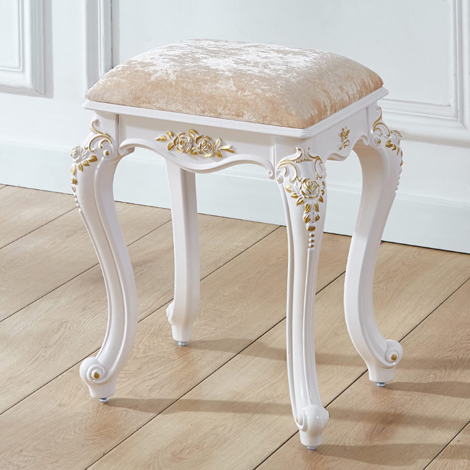 Tabouret de piano rembourré haute résilience avec pieds élégants en plastique acier