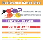 Resistance Bands Set, Resistance Bands for Exercise, Pull Up Bands - Workout Bands Exercise Bands for Muscle Training, Physical Therapy, Home Workouts, Fitness Stretching for Men Women
