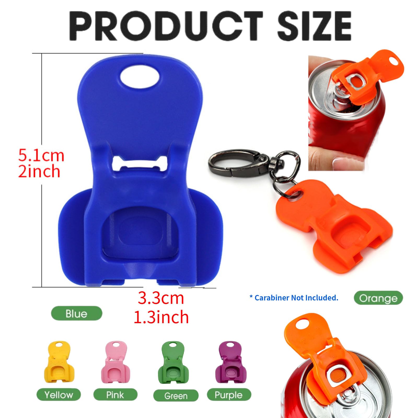 Apriscatole Per Bevande 12 Pezzi, Tappo Con Chiusura Lattine Multicolor, Plastica, Per Birra E Bibite Gassate