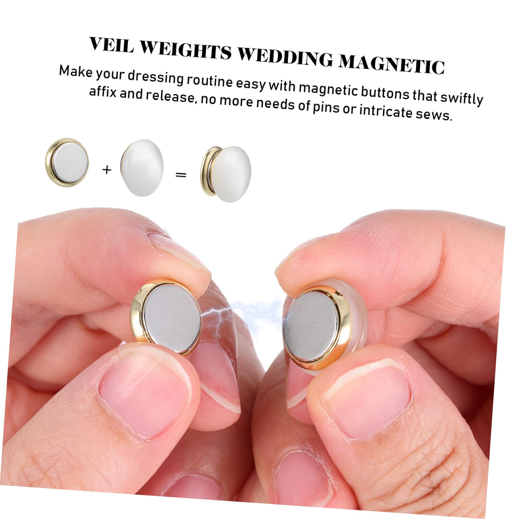 2 Sätze Teiliges Magnetische Hijab Broschen Nadellose Magnetknöpfe Für Kleidung Hochwertige Dekoration Für Schals Und Kleider Stilvolle Und Praktische Lösung Für 12 Stück * 2