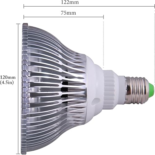 Miniatura 5 de ABI Bombilla LED para terapia de luz roja, 660 nm de color rojo profundo, clase 24W
