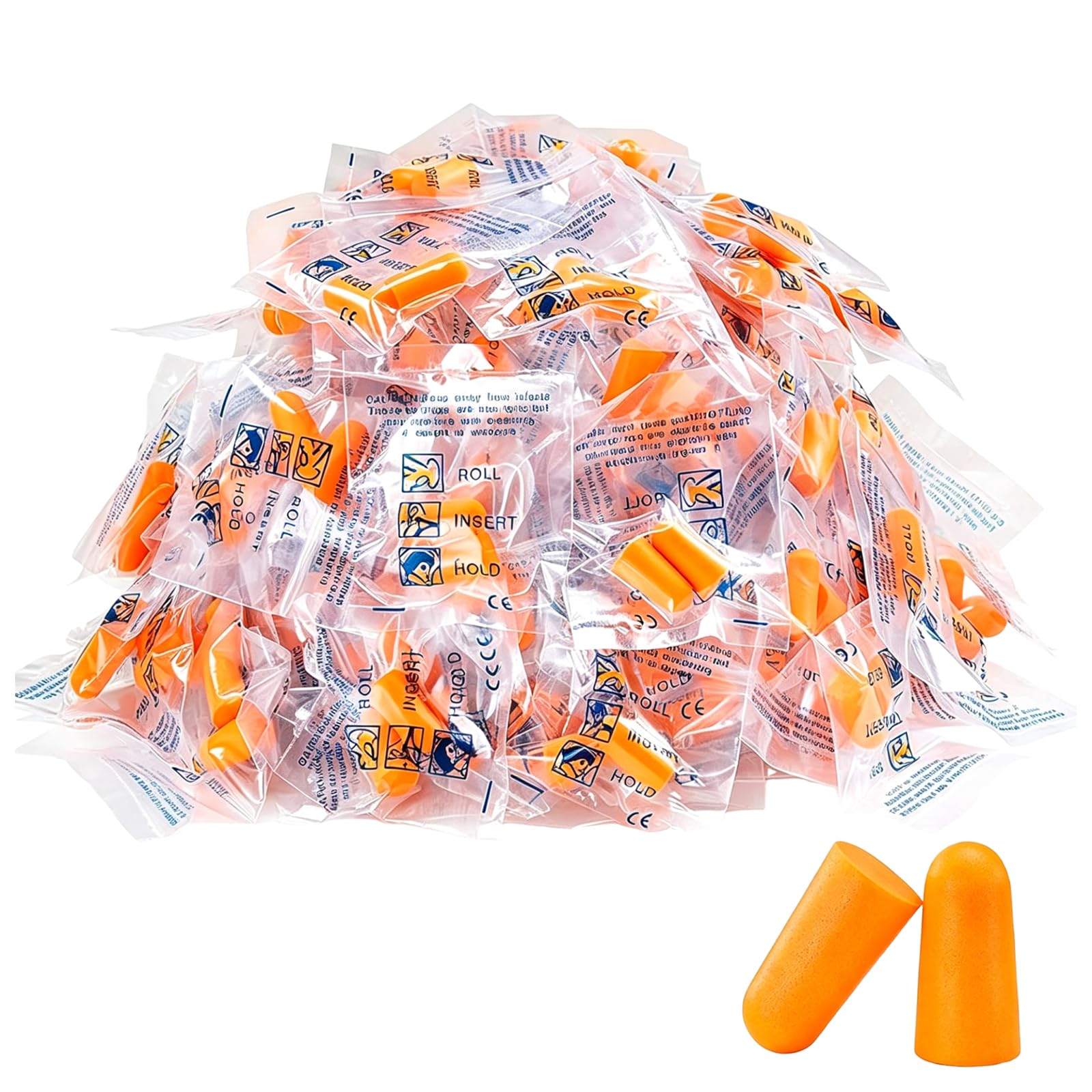 Ear Plugs for Noise Cancellation, Pack of 50 Disposable Earplugs in Orange Color, Suitable for Travel Noise Reduction, Study Focus, Sleep Improvement, Swimming Protection, and Concert Use-image-47