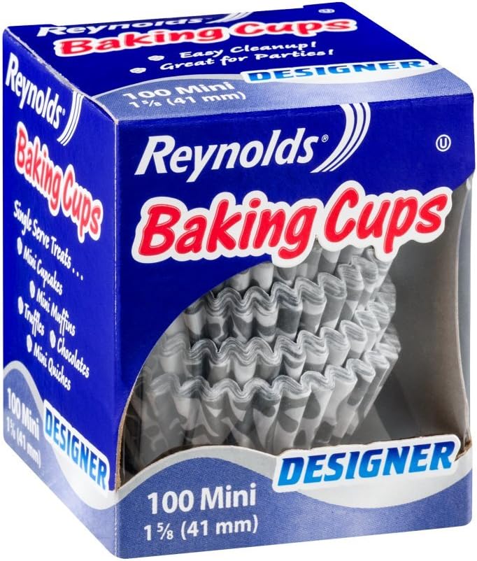 Reynolds Baking Cups Designer 100 Mini 41 mm Pack