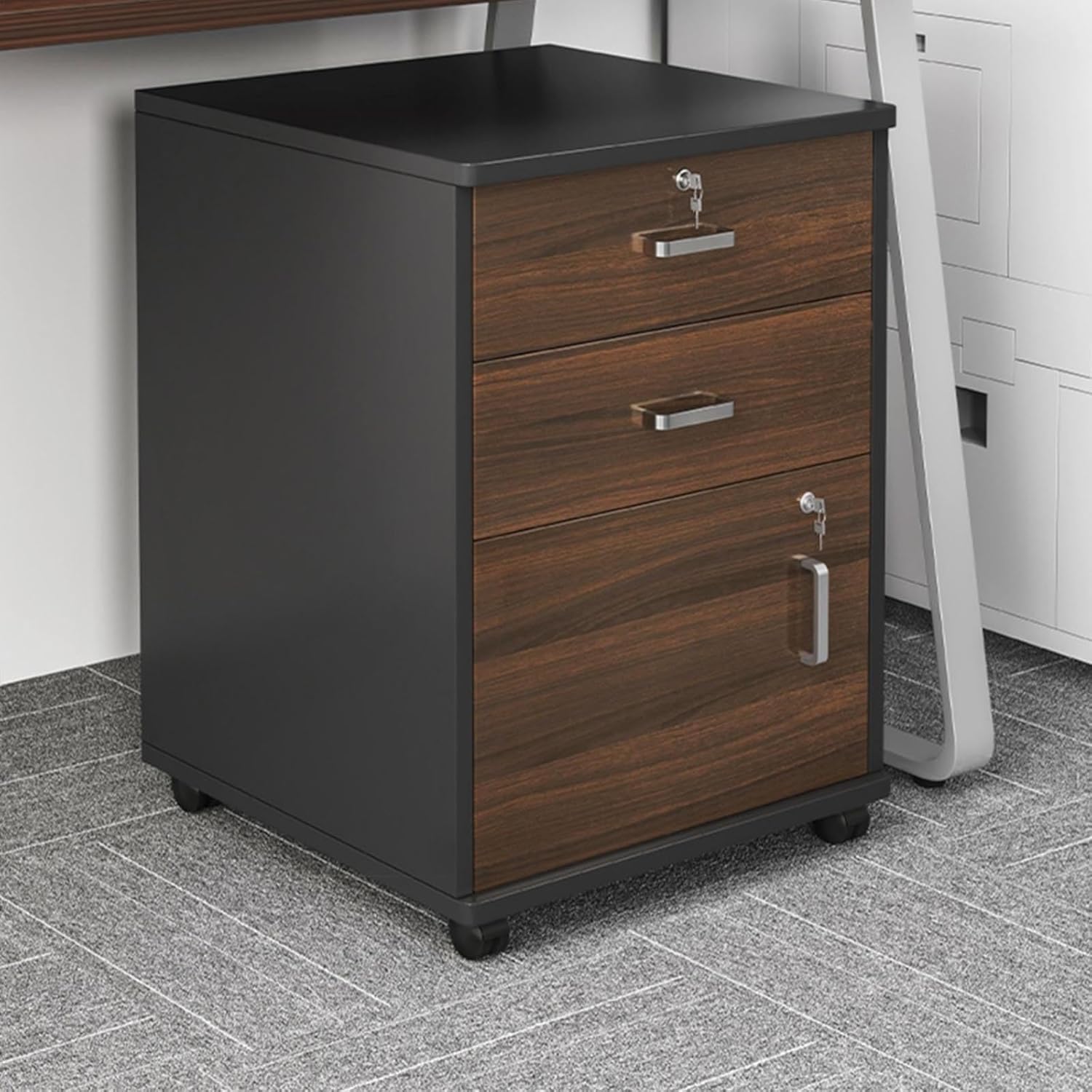 Craft Storage Cabinet， Wood Storage Box，Storage bin Drawers，Plastic Material, Sturdy and Durable, Suitable for Storing Various Office Supplies, Craft Supplies, and School Supplies
