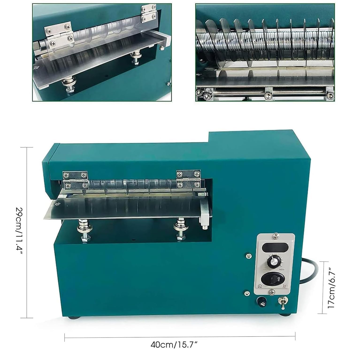 Taglierina elettrica per pelle 220 V 60 W, larghezza regolabile da 0,2 a 20 cm, per borse, scarpe e lavori di carta.