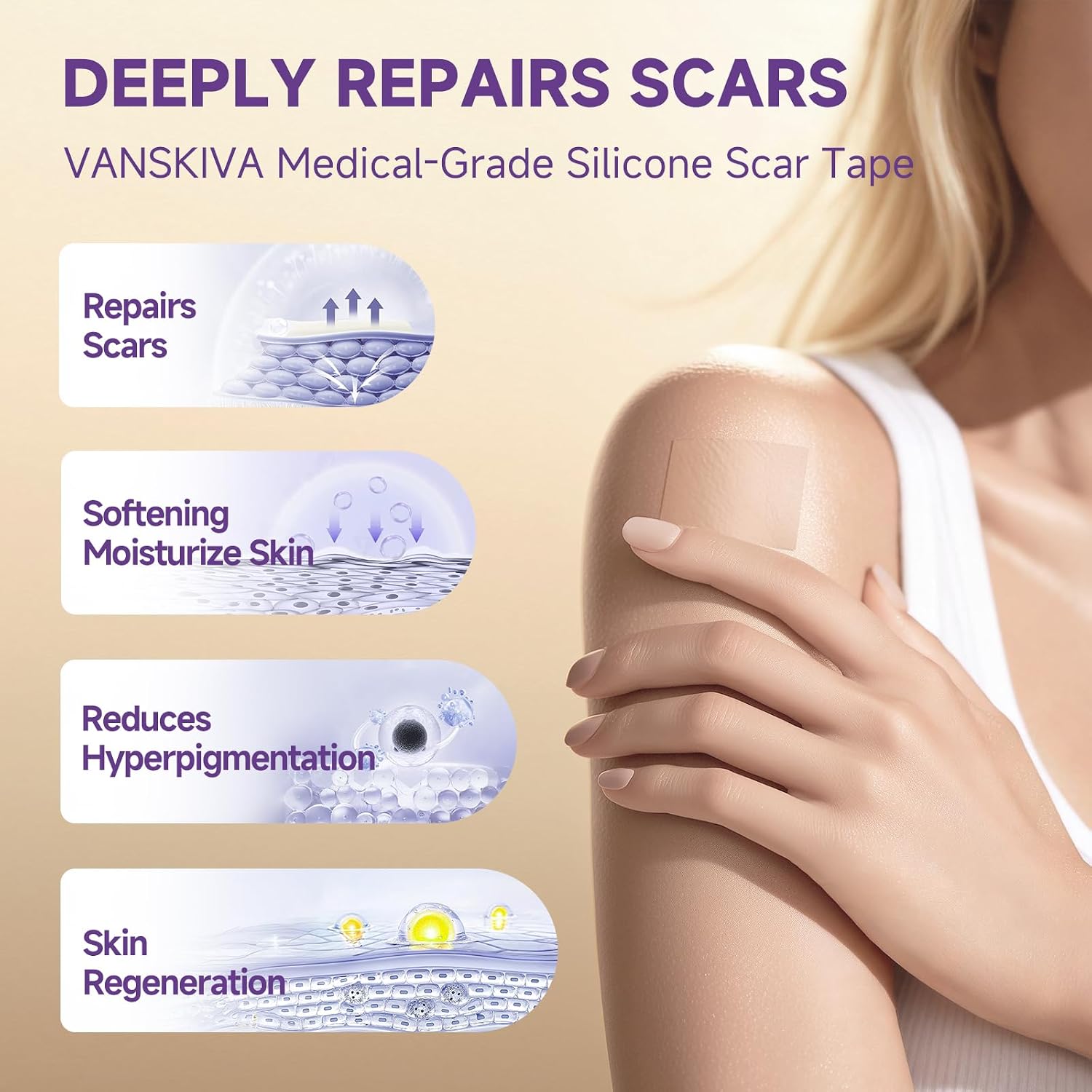 Silicone Scar Sheets Scar Tape for Surgical Scars