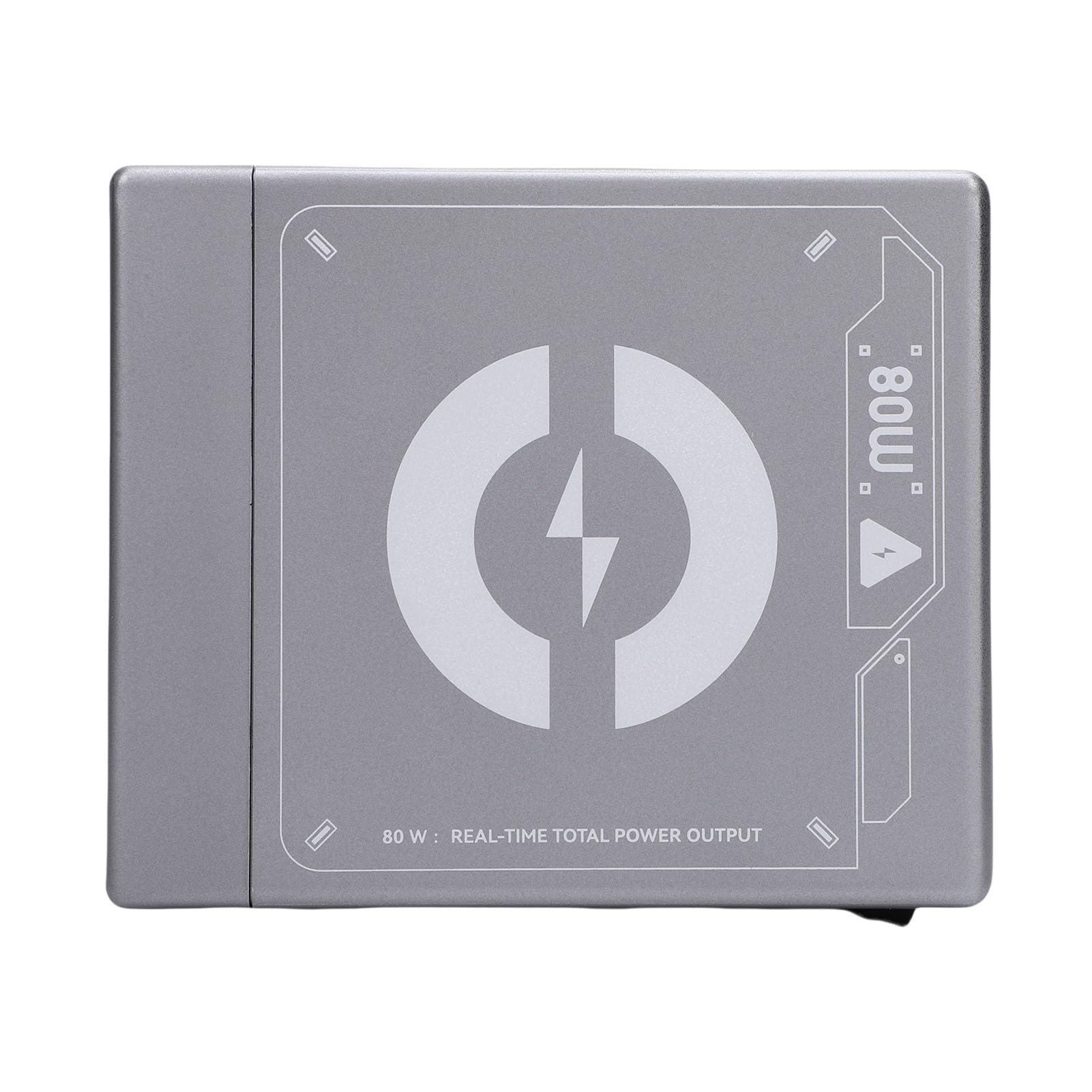 Generic Stazione di Ricarica USB Efficiente Hub di Ricarica Rapida PD da 80 W per Switch per Viaggi in Ufficio a Casa (Spina europea)