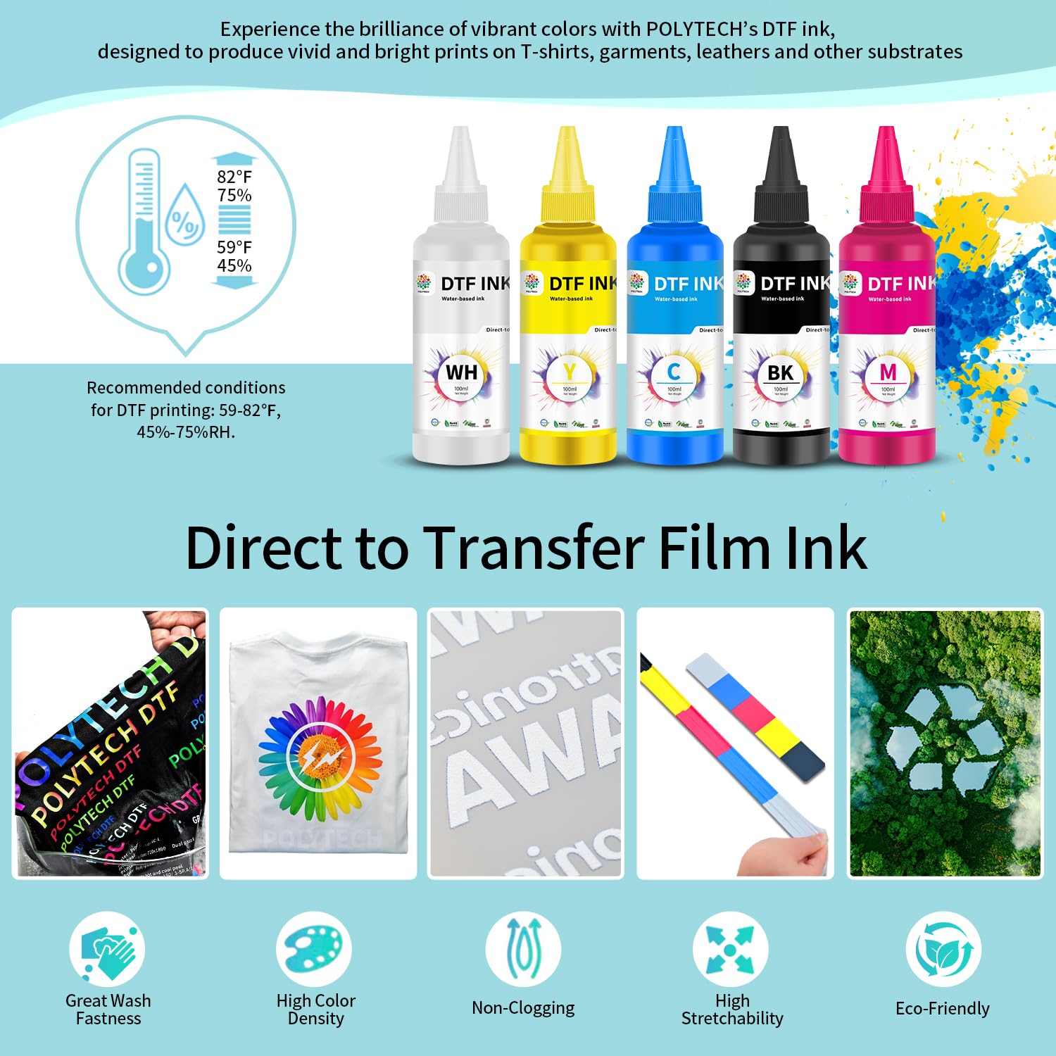 Dtf Ink Kit Snapklik.com : DTF Ink 6x100ML, Heat Transfer Printing Direct To Film ...