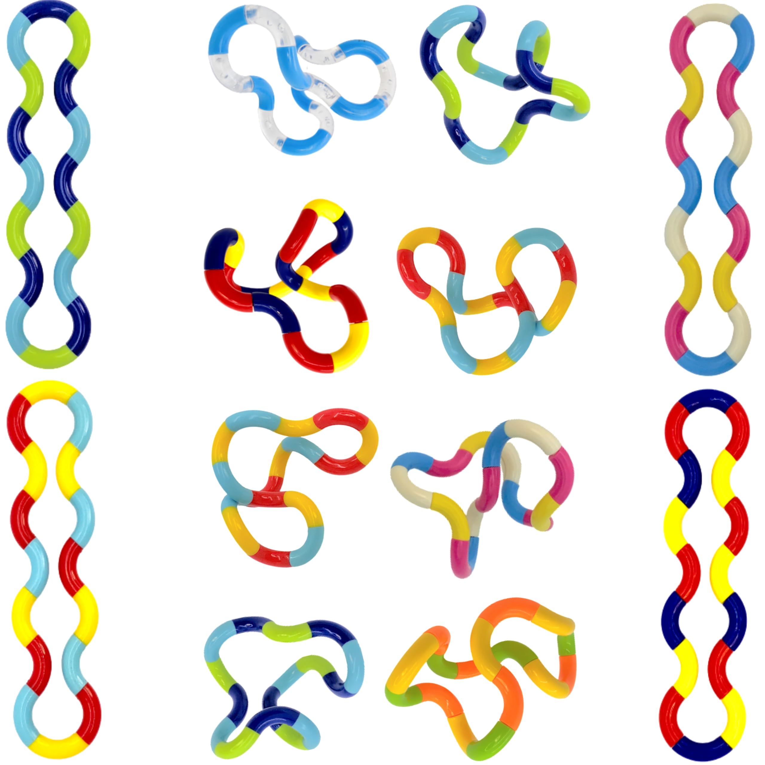 Amazon.com: 12pcs Fidget Twister Toys 16 Link Quiet Fidget Toys 12