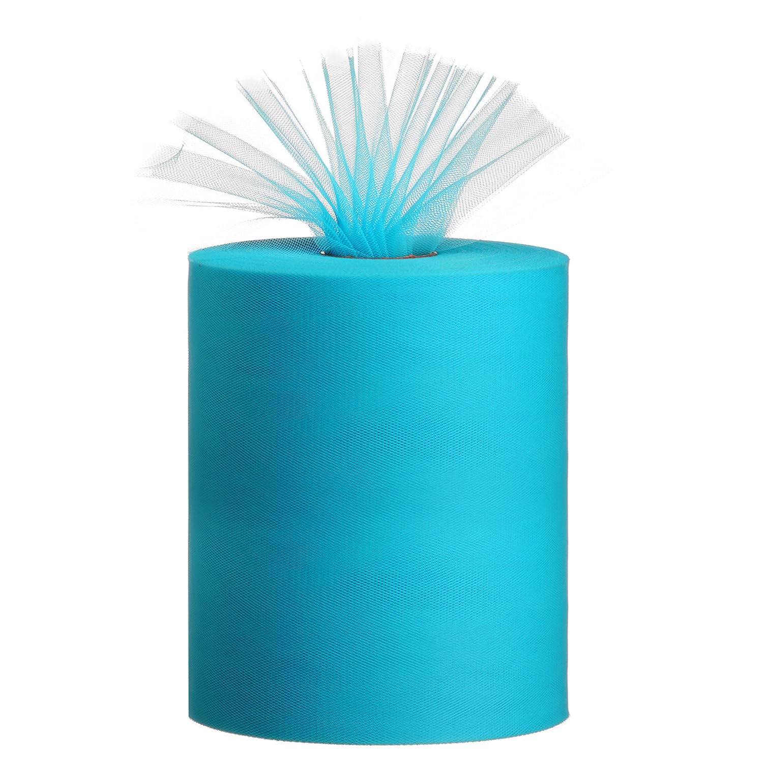 Tulle Rolls 6” by 100 Yards (300 feet) Tulle Roll Spool Fabric for DIY Tutu Skirts Wedding Baby Shower Crafts Decorations Party Supplies (White) — view 30