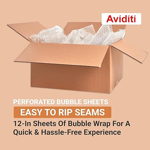 Miniatura 3 de AVIDITI Rollo de envoltura de burbujas de 316 pulgadas x 12 pulgadas x 175 pies de largo (175 pies cuadrados) para suministros de embalaje, mudanza,