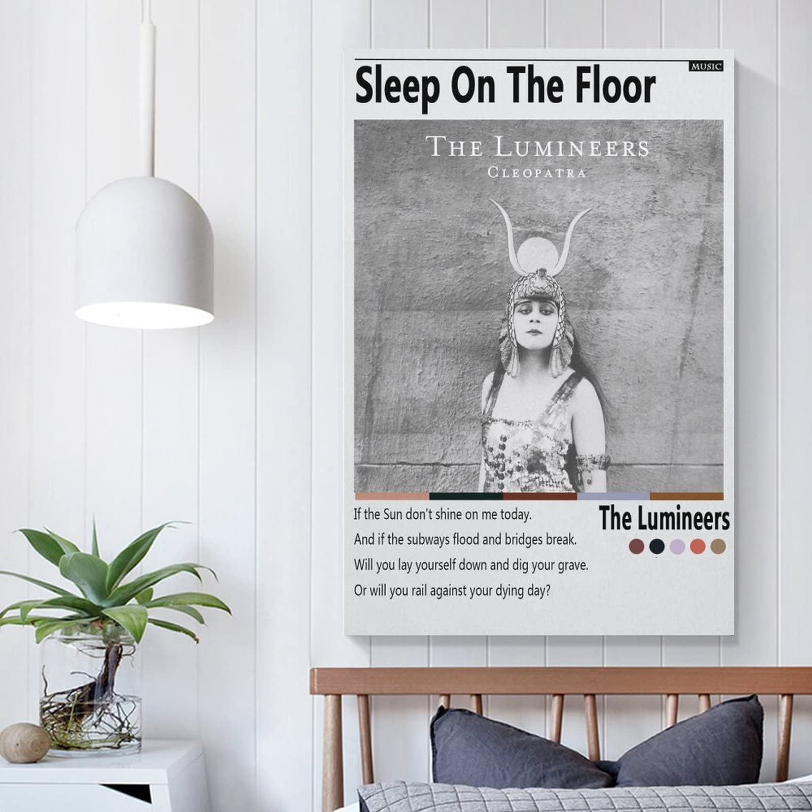 ポスター Sleep The Lumineers Sleep On The Floor Canvas Poster Wall Art