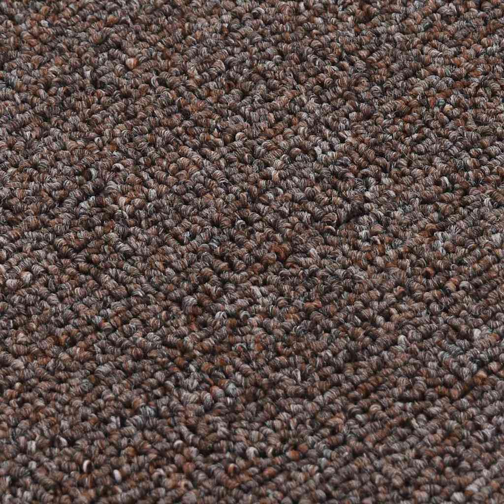 SYDE Maty schodowe 15 sztuk brązowe 75x20 cm | Antypoślizgowe, lateksowe plecy, można prać w pralce, ochrona przed zarysowaniami