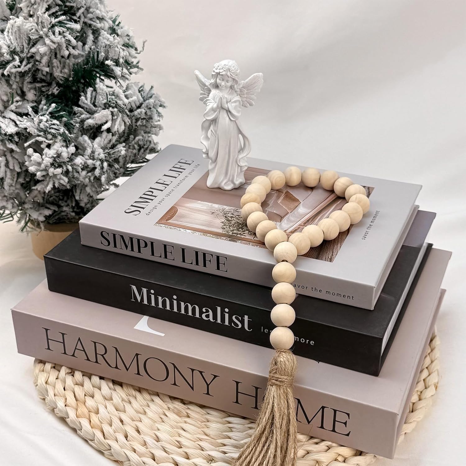 TwoDays Beautiful Coffee Table Books, Neutral Fashion Decorative Books for Home Bookshelf, Modern Room Decor Aesthetic, Fake Faux Book Storage Boxes for Decoration (Set of 3) - Image 6