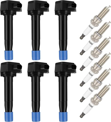 Aintier Ignition Coil Coils&iridium Spark Plugs UF603 for Acura for Honda RL TL TSX for Accord Crosstour Odyssey 2009 2010 2011 2012 2013 2014 3.5L