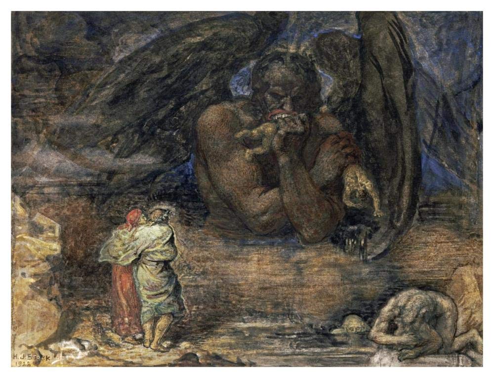 El Infierno De Dante Lucifer Por El Infierno Con Lucifer Entronizado