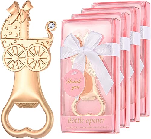 Paquete de 24 abridores de biberones con cajas de regalo de devolución de baby shower para recuerdos de fiesta, regalos o decoraciones, recuerdos de disponible en Yaxa Colombia
